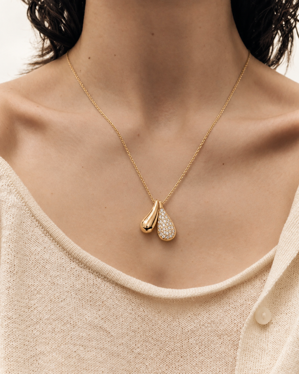 COLLIER GOUTTE D'OR